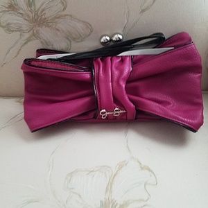 Jessica Simpson bow clutch